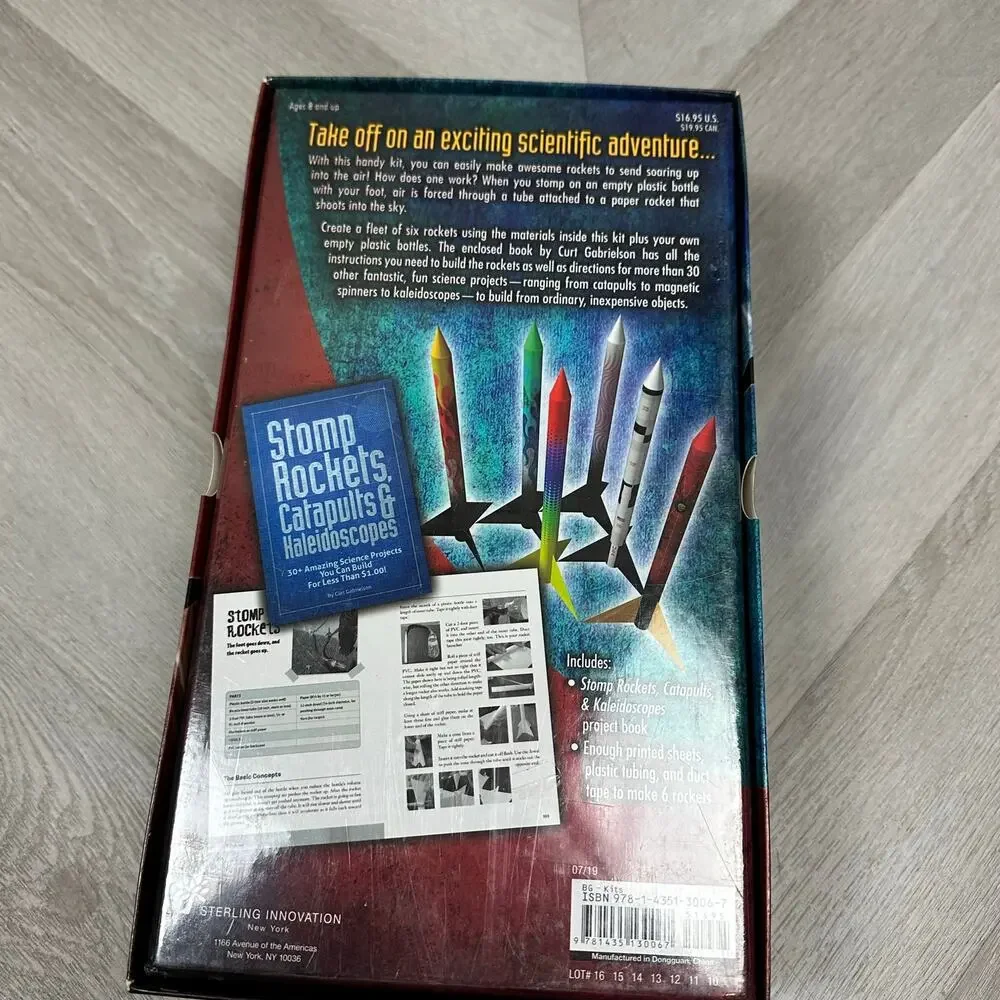 New Backyard Rockets Stomp Catapults Kaleidoscopes Book Build 6 Rockets
